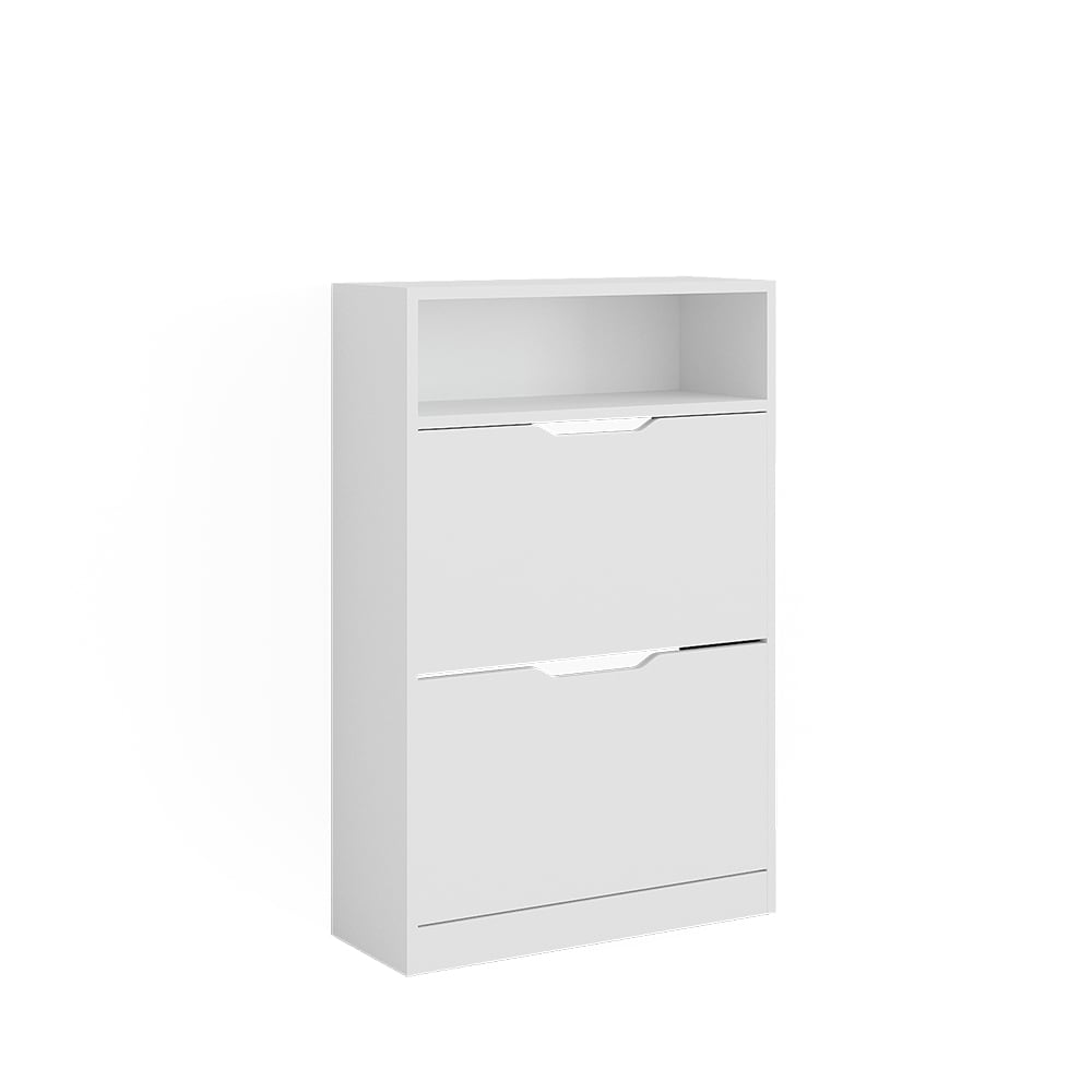 wohnli-moebel-suche-Schuhkipper-mit-2-Faechern-Weiss-22-x-89.5-cm Wohnli Möbelsuche - Schuhkipper mit 2 Fächern