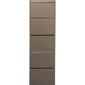 Wohnli Möbelsuche - Schuhkipper mit 5 Fächern aus Stahl in Taupe