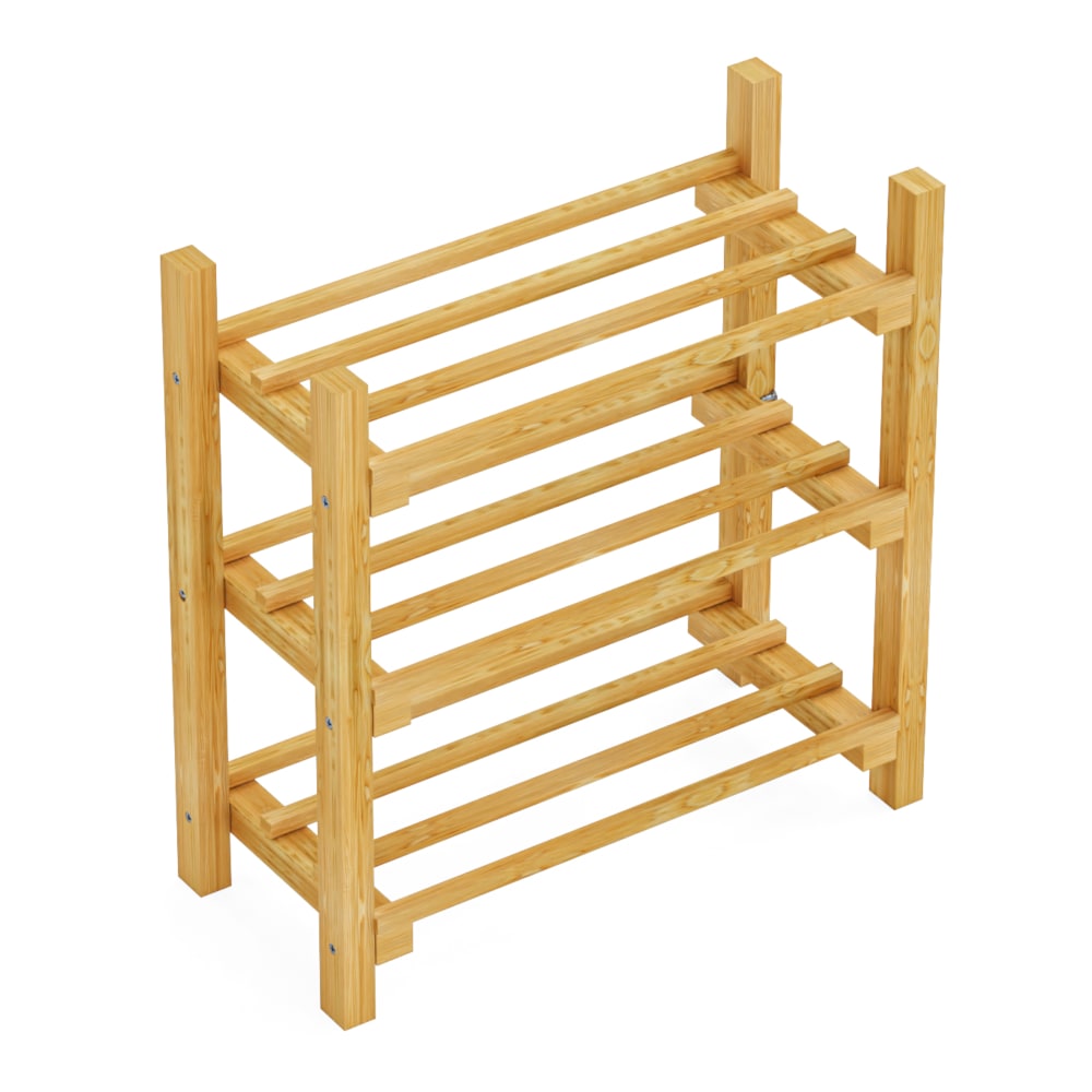 Wohnli Möbelsuche - Schuhregal aus Holz 60 x 60 x 25 cm