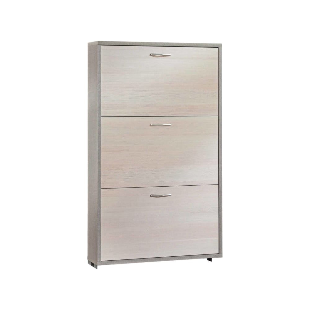 Wohnli Möbelsuche - Schuhregal in Lärchenholzoptik