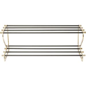 Wohnli Möbelsuche - Schuhregal mit 2 Ebenen aus Stahl