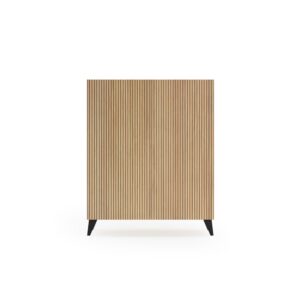 Wohnli Möbelsuche - Schuhschrank Melamin Gold-Eiche - Lattenoptik