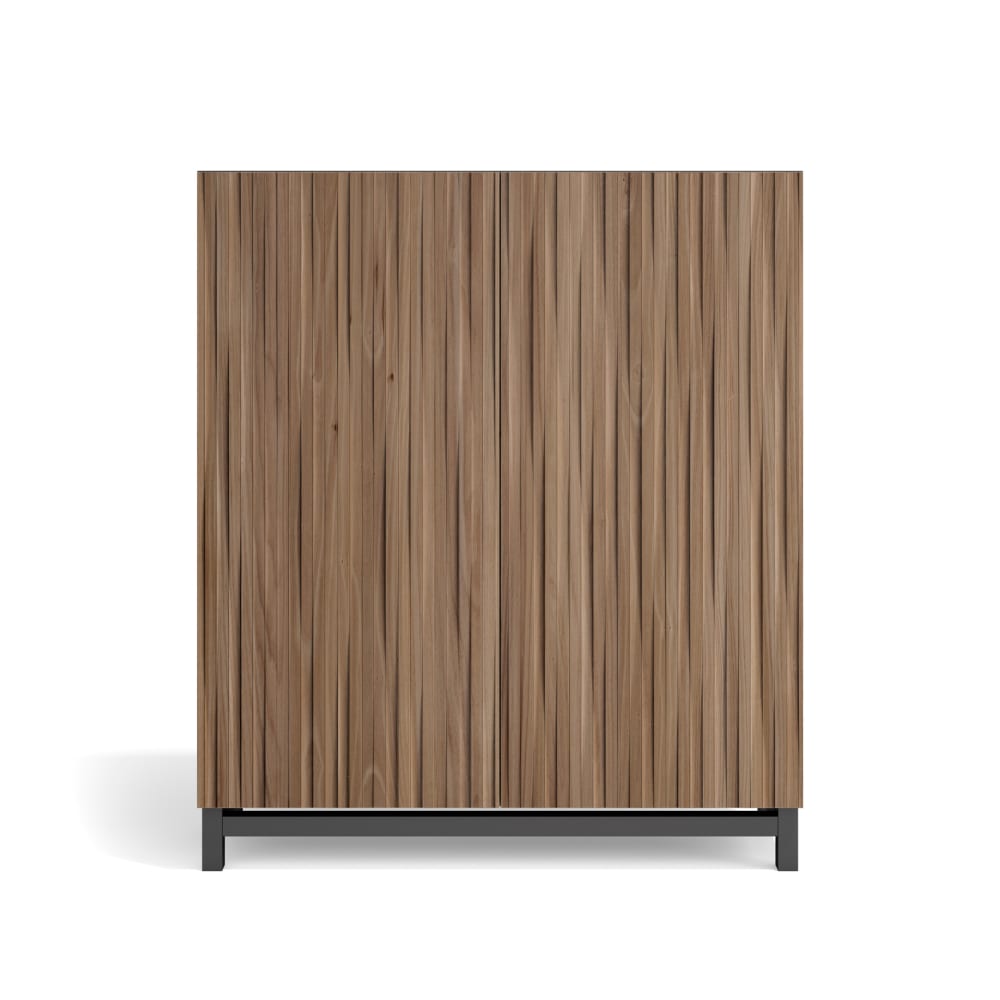 wohnli-moebel-suche-Schuhschrank-Melamin-Nussbaum-Tueren-Lattenoptik-Nussbaum-112x90x27 Wohnli Möbelsuche - Schuhschrank Melamin Nussbaum Türen Lattenoptik Nussbaum 112x90x27