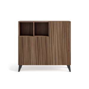 wohnli-moebel-suche-Schuhschrank-Melamin-Nussbaum-Tueren-Lattenoptik-Nussbaum-87x90x27 Wohnli Möbelsuche - Schuhschrank Melamin Nussbaum Türen Lattenoptik Nussbaum 87x90x27