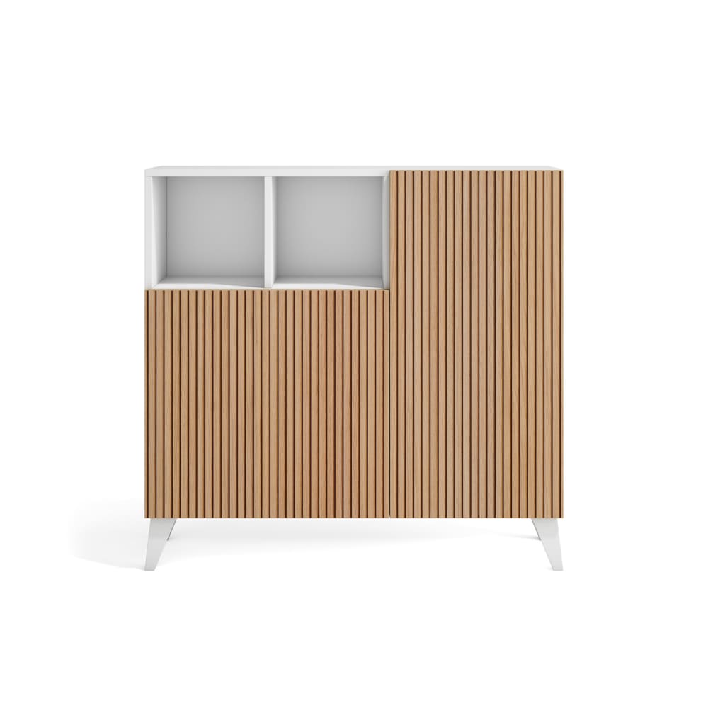 wohnli-moebel-suche-Schuhschrank-Melamin-Weiss-Tueren-Lattenoptik-Eiche-87x90x27-cm Wohnli Möbelsuche - Schuhschrank Melamin Weiß Türen Lattenoptik Eiche 87x90x27 cm
