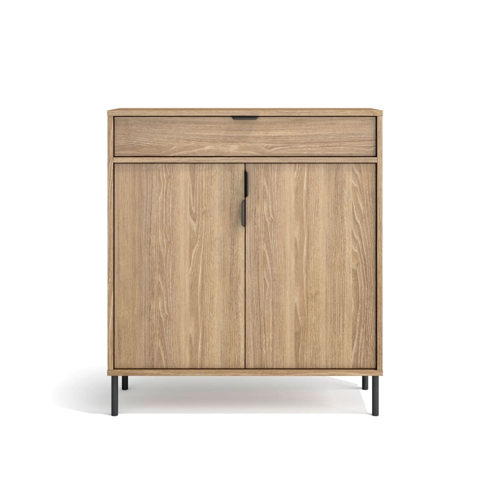 wohnli-moebel-suche-Schuhschrank-aus-Melamin-Gold-Eiche-mit-Fuessen-in-Graphit-89x80x29-cm Wohnli Möbelsuche - Schuhschrank aus Melamin Gold-Eiche mit Füßen in Graphit 89x80x29 cm