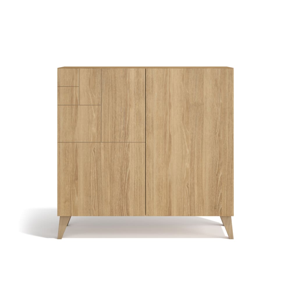 wohnli-moebel-suche-Schuhschrank-aus-Melamin-in-Eiche-mit-Fuessen-in-Eiche-87x90x27-cm Wohnli Möbelsuche - Schuhschrank aus Melamin in Eiche mit Füßen in Eiche 87x90x27 cm
