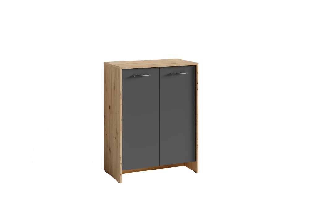 wohnli-moebel-suche-Schuhschrank-in-Eichenholzoptik-2-Tueren-B-63-H-83-T-35-cm Wohnli Möbelsuche - Schuhschrank in Eichenholzoptik