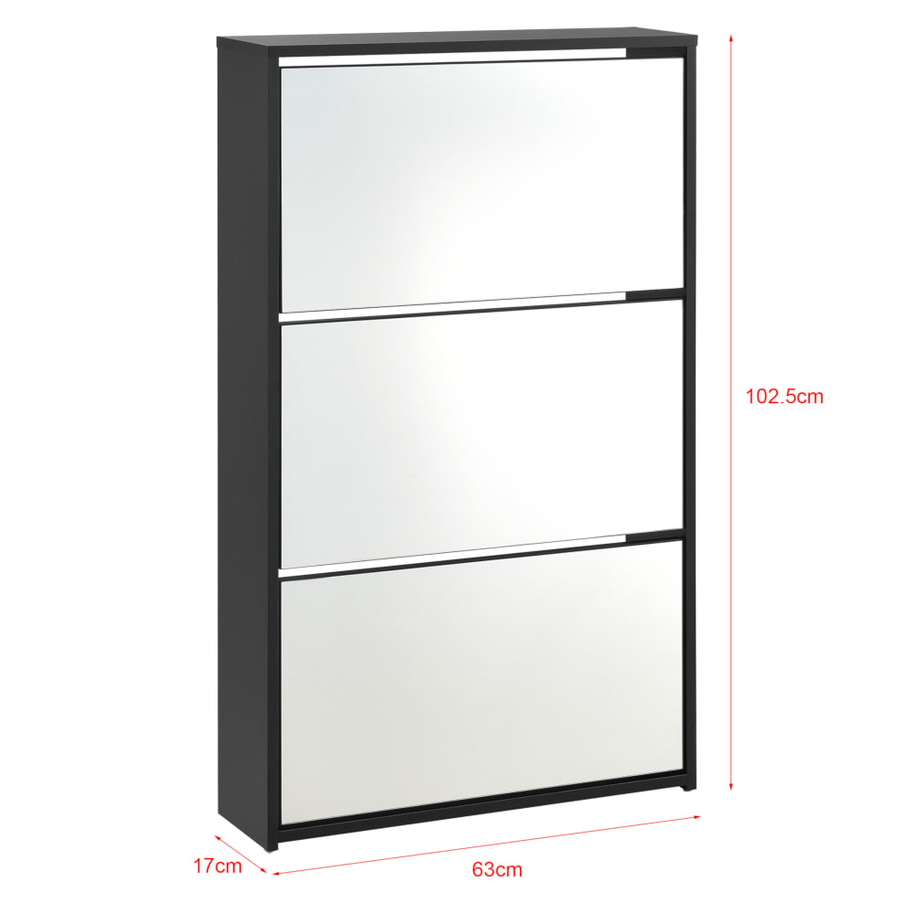 Wohnli Möbelsuche - Schuhschrank in Holzoptik 103 x 63 x 17 cm