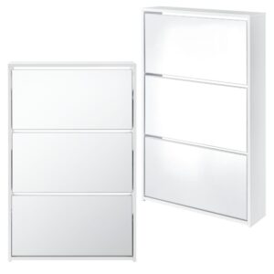 wohnli-moebel-suche-Schuhschrank-in-Holzoptik-103-x-63-x-17-cm-in-Weiss Wohnli Möbelsuche - Schuhschrank in Holzoptik 103 x 63 x 17 cm