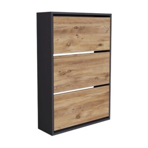 Wohnli Möbelsuche - Schuhschrank in Holzoptik 110 x 74 x 24 cm