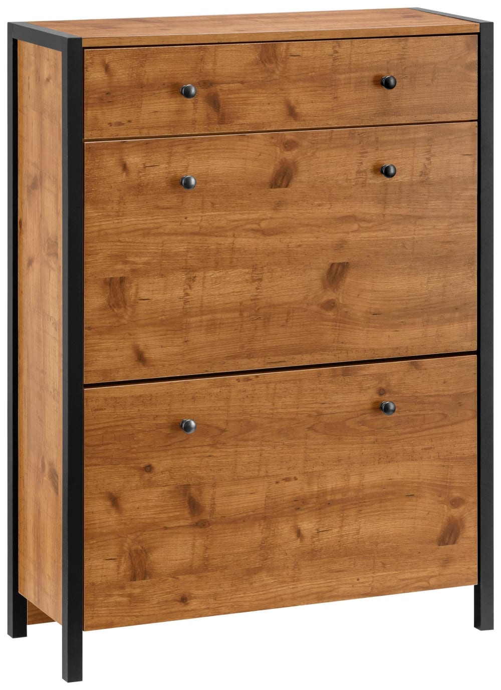 Wohnli Möbelsuche - Schuhschrank mit 2 Klapptüren in Eichenoptik