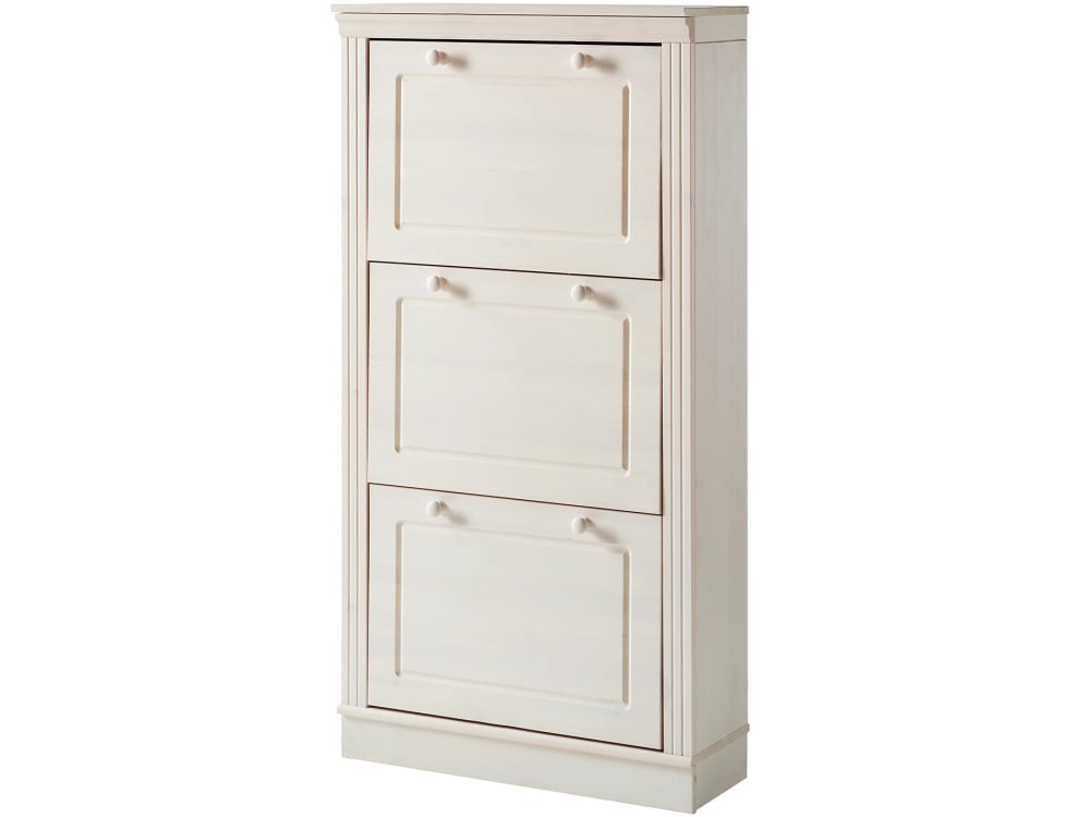 Wohnli Möbelsuche - Schuhschrank mit 3 Kipptüren aus Kiefer