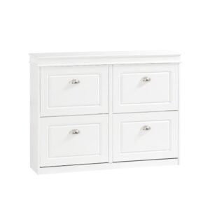 wohnli-moebel-suche-Schuhschrank-schmal-mit-4-Klappen-weiss-Holzwerkstoff Wohnli Möbelsuche - Schuhschrank schmal mit 4 Klappen weiß Holzwerkstoff