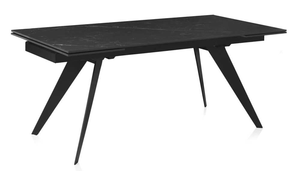 wohnli-moebel-suche-Schwarz-ausziehbarer-Keramiktisch-180260x95-mit-schwarz-Metallgestell Wohnli Möbelsuche - Schwarz ausziehbarer Keramiktisch 180/260x95 mit schwarz Metallgestell
