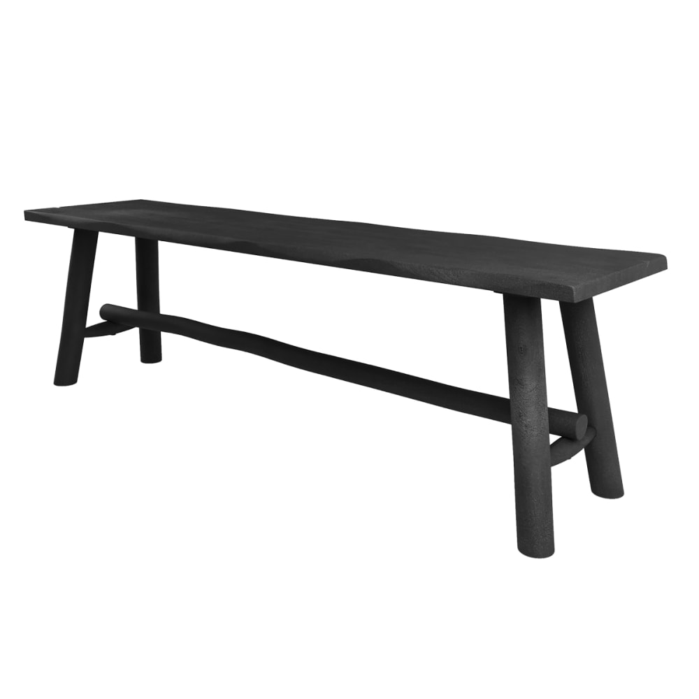wohnli-moebel-suche-Schwarze-Bank-aus-Mangoholz-145cm Wohnli Möbelsuche - Schwarze Bank aus Mangoholz