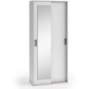 wohnli-moebel-suche-Schwebetuerenschrank-9020540-mit-zwei-Tueren-Weiss Wohnli Möbelsuche - Schwebetürenschrank 90/205/40 mit zwei Türen Weiß