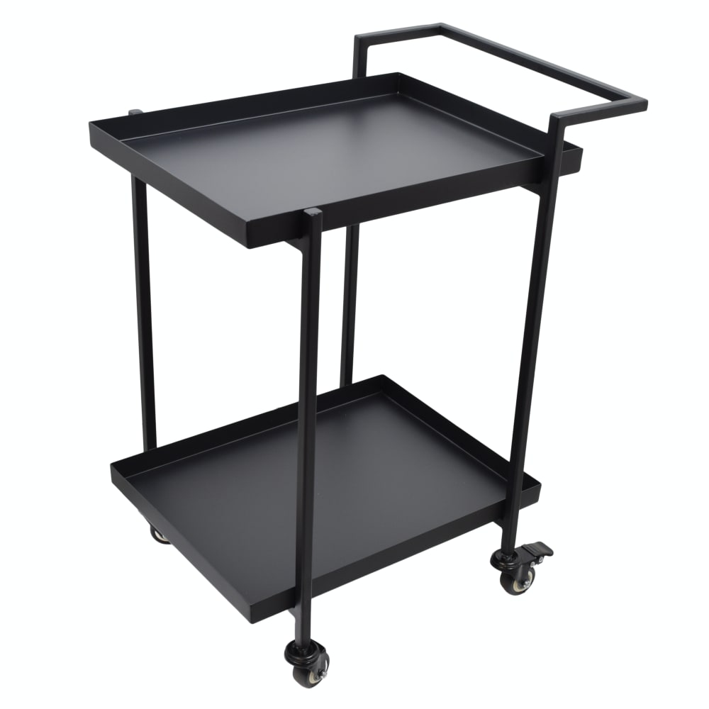 wohnli-moebel-suche-Servierwagen-aus-Metall-60x38x54-cm-Schwarz Wohnli Möbelsuche - Servierwagen aus Metall