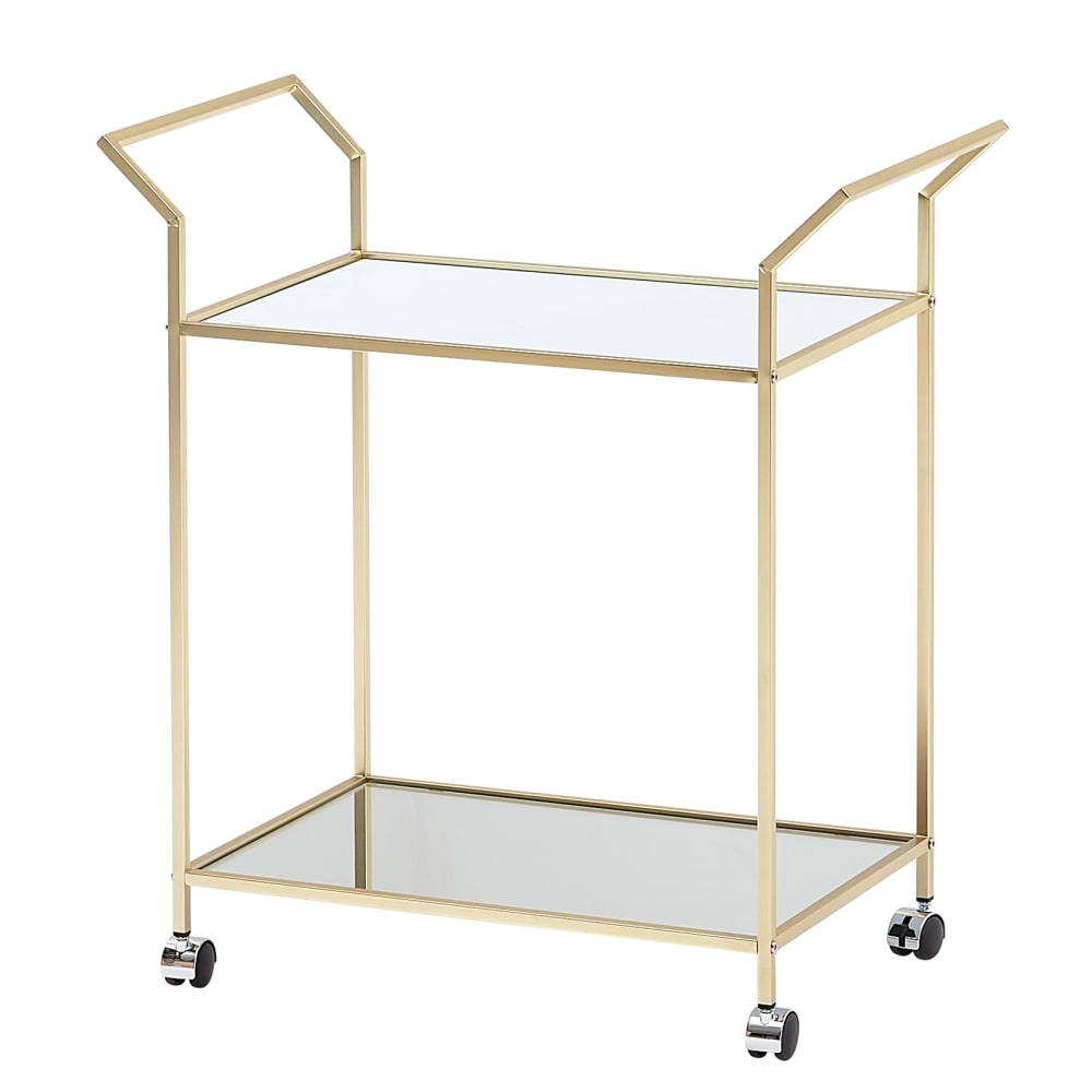 wohnli-moebel-suche-Servierwagen-mit-zwei-Glasscheiben-Gold Wohnli Möbelsuche - Servierwagen mit zwei Glasscheiben