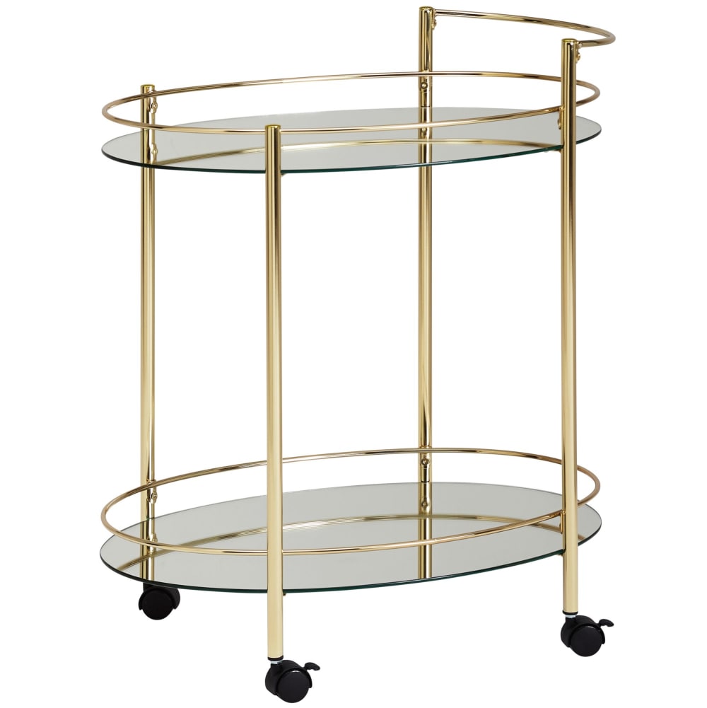 wohnli-moebel-suche-Servierwagen-mit-zwei-Glasscheiben-Gold Wohnli Möbelsuche - Servierwagen mit zwei Glasscheiben