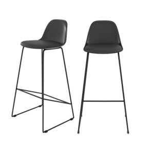 wohnli-moebel-suche-Set-aus-2-Barstuehlen-schwarz-75cm Wohnli Möbelsuche - Set aus 2 Barstühlen