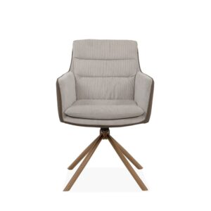 wohnli-moebel-suche-Set-aus-2-Stuehlen-in-Beige-und-Holzdekor-L63-cm Wohnli Möbelsuche - Set aus 2 Stühlen in Beige und Holzdekor - L63 cm