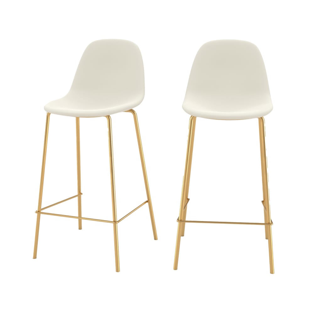 Wohnli Möbelsuche - Set aus 2 Stuhl für Mittelinsel weiß