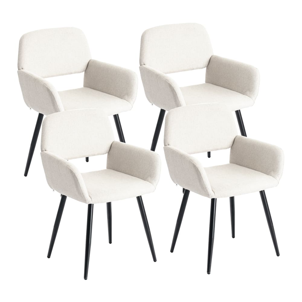wohnli-moebel-suche-Set-aus-4-Skandinavischen-Stoffstuehlen-Beige Wohnli Möbelsuche - Set aus 4 Skandinavischen Stoffstühlen