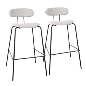 wohnli-moebel-suche-Set-mit-2-Hochstuehlen-aus-Stahl-und-grauem-Holz Wohnli Möbelsuche - Set mit 2 Hochstühlen aus Stahl und grauem Holz