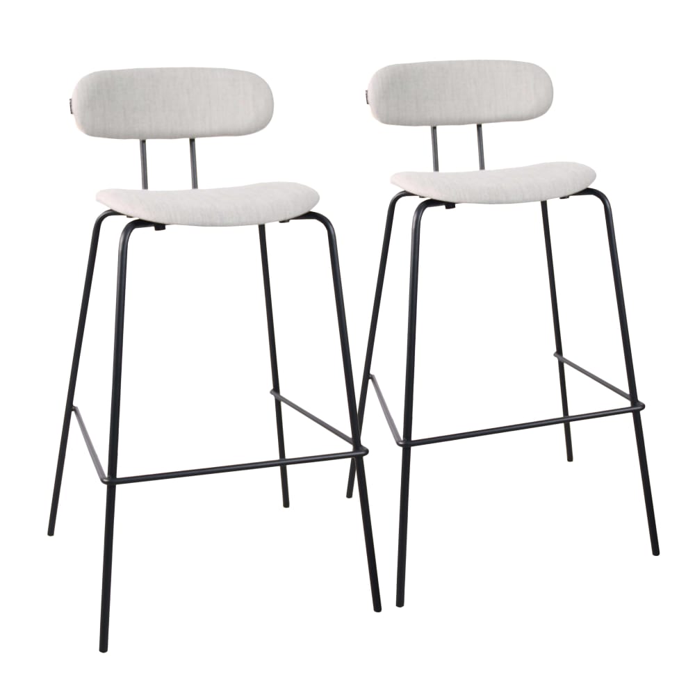 wohnli-moebel-suche-Set-mit-2-Hochstuehlen-aus-Stahl-und-grauem-Holz Wohnli Möbelsuche - Set mit 2 Hochstühlen aus Stahl und grauem Holz