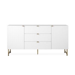 Wohnli Möbelsuche - Sideboard 2 Türen 3 Schubladen L179 cm - Weiß