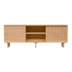 Wohnli Möbelsuche - Sideboard 2 Türen aus massivem Kiefernholz natur 180 cm Lackiert