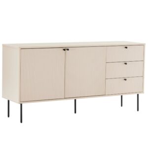 wohnli-moebel-suche-Sideboard-2-Tueren-und-3-Schubladen-Melamindekor-150-cm-Beige Wohnli Möbelsuche - Sideboard 2 Türen und 3 Schubladen Melamindekor 150 cm Beige