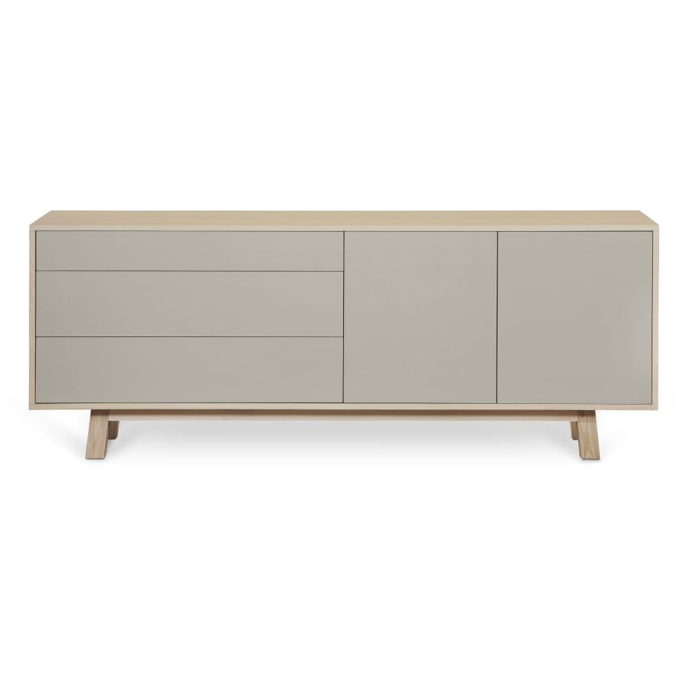 Wohnli Möbelsuche - Sideboard 2 Türen+3 Schubladen 200 cm aus Eschenholz