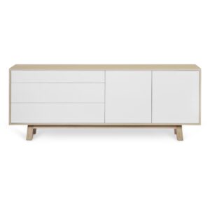 Wohnli Möbelsuche - Sideboard 2 Türen+3 Schubladen 200 cm aus Eschenholz
