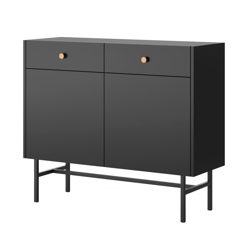wohnli-moebel-suche-Sideboard-2-tuerig-Schwarz-104-cm Wohnli Möbelsuche - Sideboard 2-türig