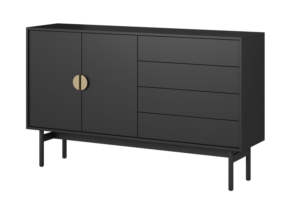 Wohnli Möbelsuche - Sideboard 2-türig mit 4 Schubladen