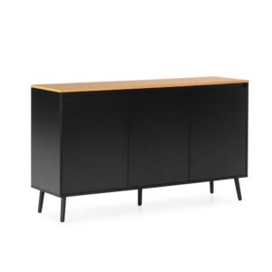 wohnli-moebel-suche-Sideboard-3-tueren-schwarze-Farbe Wohnli Möbelsuche - Sideboard 3 türen schwarze Farbe