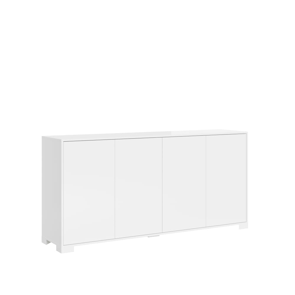 wohnli-moebel-suche-Sideboard-4-Tueren-172x40x83-cm-glaenzendes-Weiss Wohnli Möbelsuche - Sideboard 4 Türen 172x40x83 cm