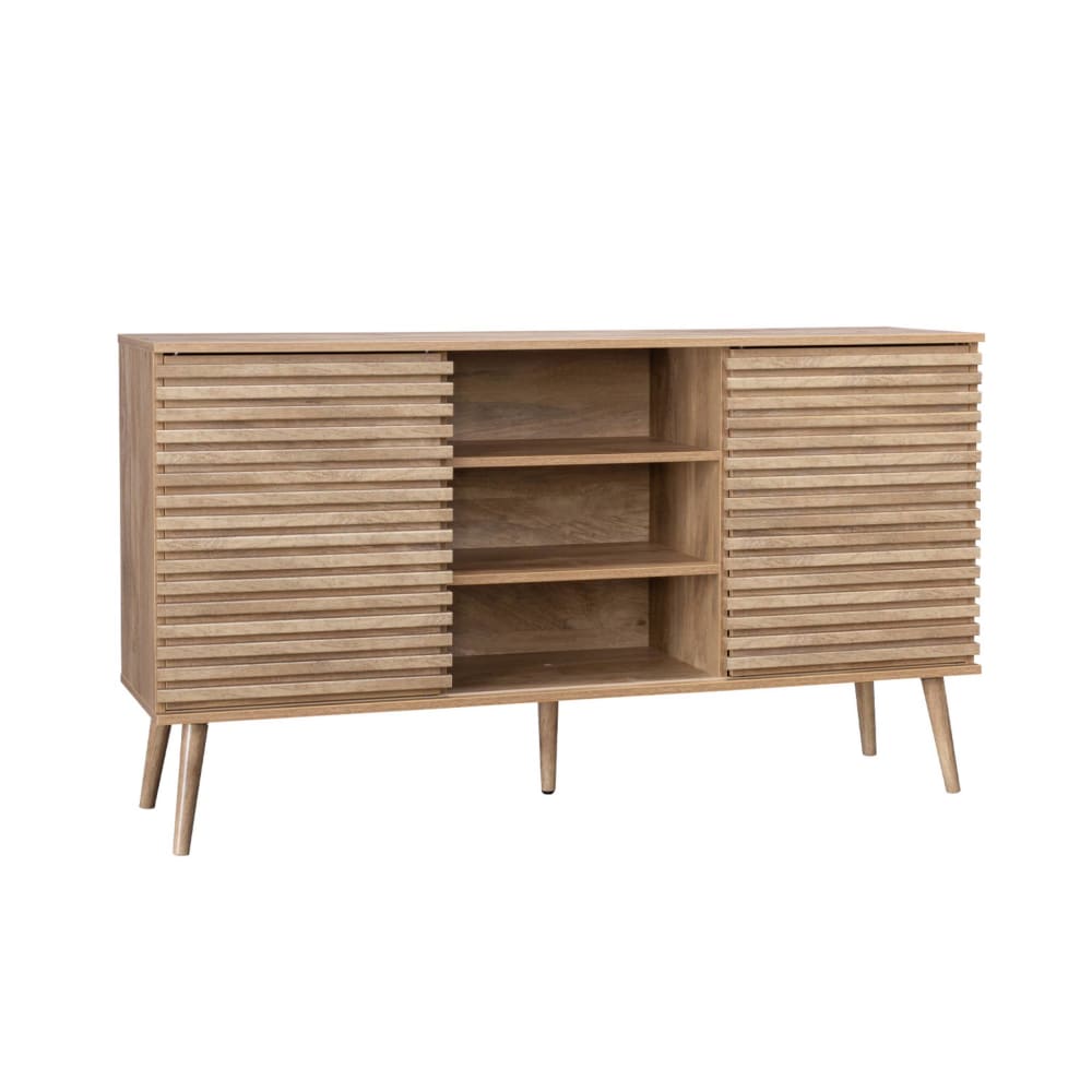 wohnli-moebel-suche-Sideboard-Holzdekor-2-Schiebetueren-B-140-cm Wohnli Möbelsuche - Sideboard Holzdekor 2 Schiebetüren B 140 cm