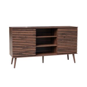 Wohnli Möbelsuche - Sideboard Holzdekor Nussbaum 2 Schiebetüren B 140