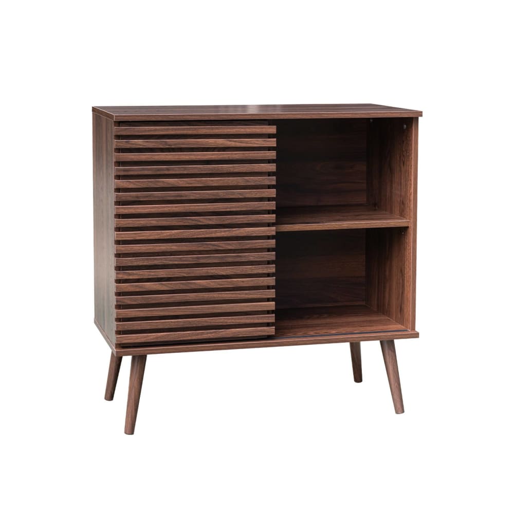 wohnli-moebel-suche-Sideboard-Holzdekor-Nussbaum-mit-Schiebetuer Wohnli Möbelsuche - Sideboard Holzdekor Nussbaum mit Schiebetür