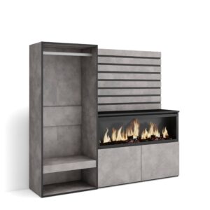 wohnli-moebel-suche-Sideboard-Holzeffekt-Kamin-mit-Feuereffekt-XXL-167x35x145cm-Zementgrau Wohnli Möbelsuche - Sideboard Holzeffekt Kamin mit Feuereffekt XXL 167x35x145cm Zementgrau