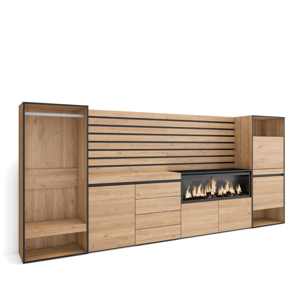 wohnli-moebel-suche-Sideboard-Holzeffekt-Kamin-mit-Feuereffekt-XXL-334x35x145cm-Eiche Wohnli Möbelsuche - Sideboard Holzeffekt Kamin mit Feuereffekt XXL 334x35x145cm Eiche