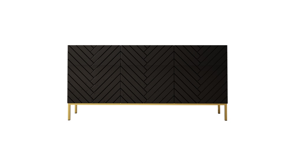 Wohnli Möbelsuche - Sideboard Holzeffekt Schwarz