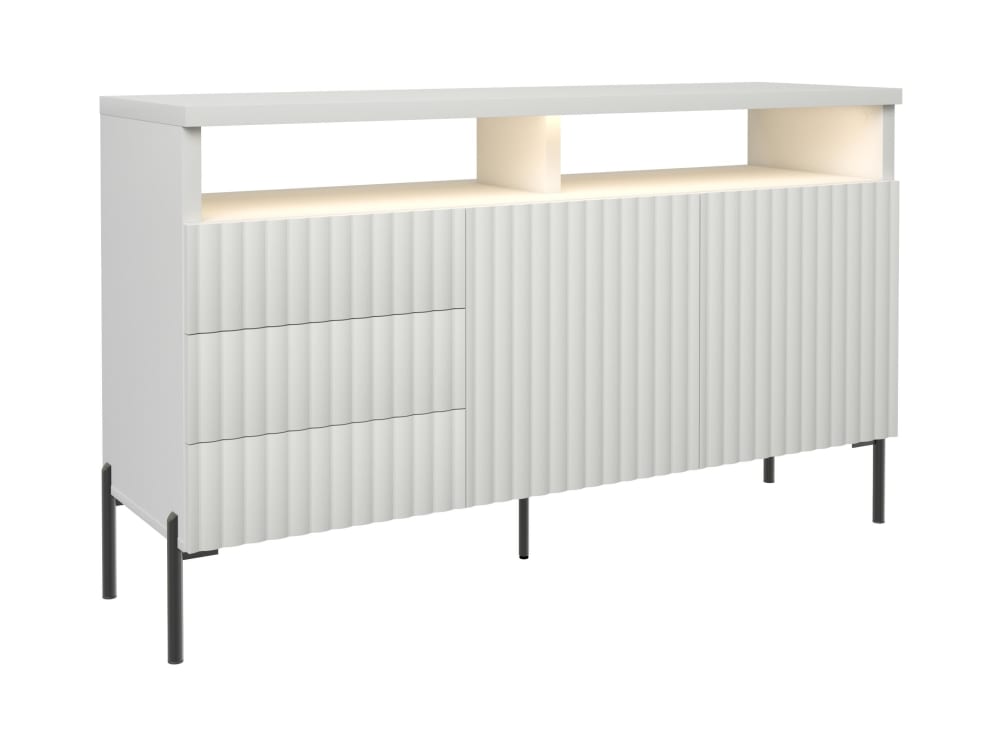 Wohnli Möbelsuche - Sideboard Holzeffekt Weiß 45x150x89