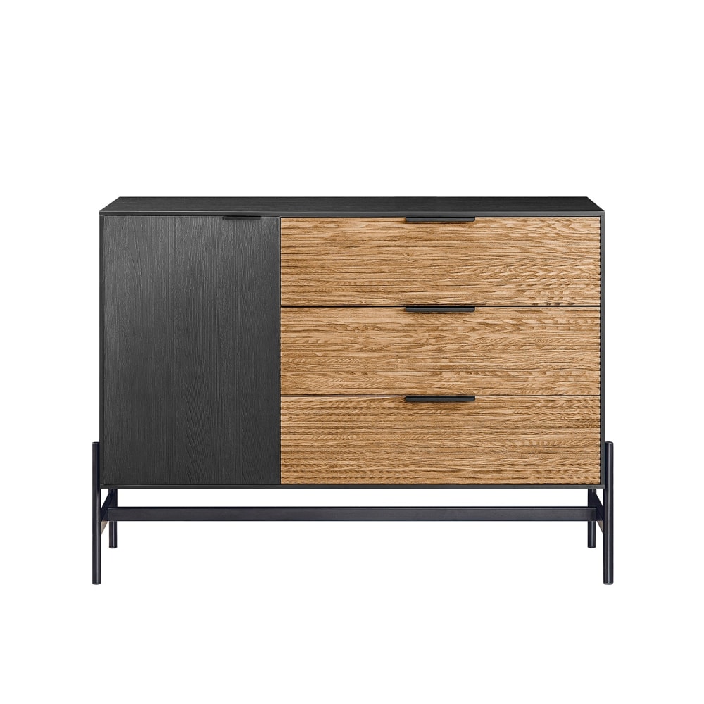 wohnli-moebel-suche-Sideboard-Kommode-aus-Holz-und-Metall-Schwarz-Natur Wohnli Möbelsuche - Sideboard Kommode aus Holz und Metall Schwarz-Natur