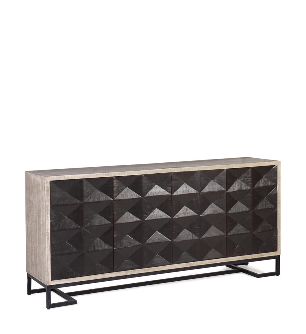 wohnli-moebel-suche-Sideboard-aus-Akazienholz-L-183-cm-schwarz Wohnli Möbelsuche - Sideboard aus Akazienholz