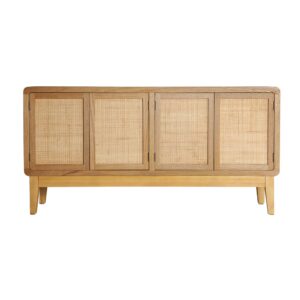Wohnli Möbelsuche - Sideboard aus Fichtenholz in hellbrauner Farbe 160x40x80cm