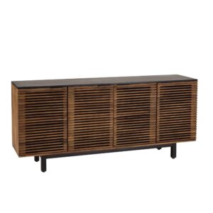 Wohnli Möbelsuche - Sideboard aus Mangoholz 4 perforierte Türen